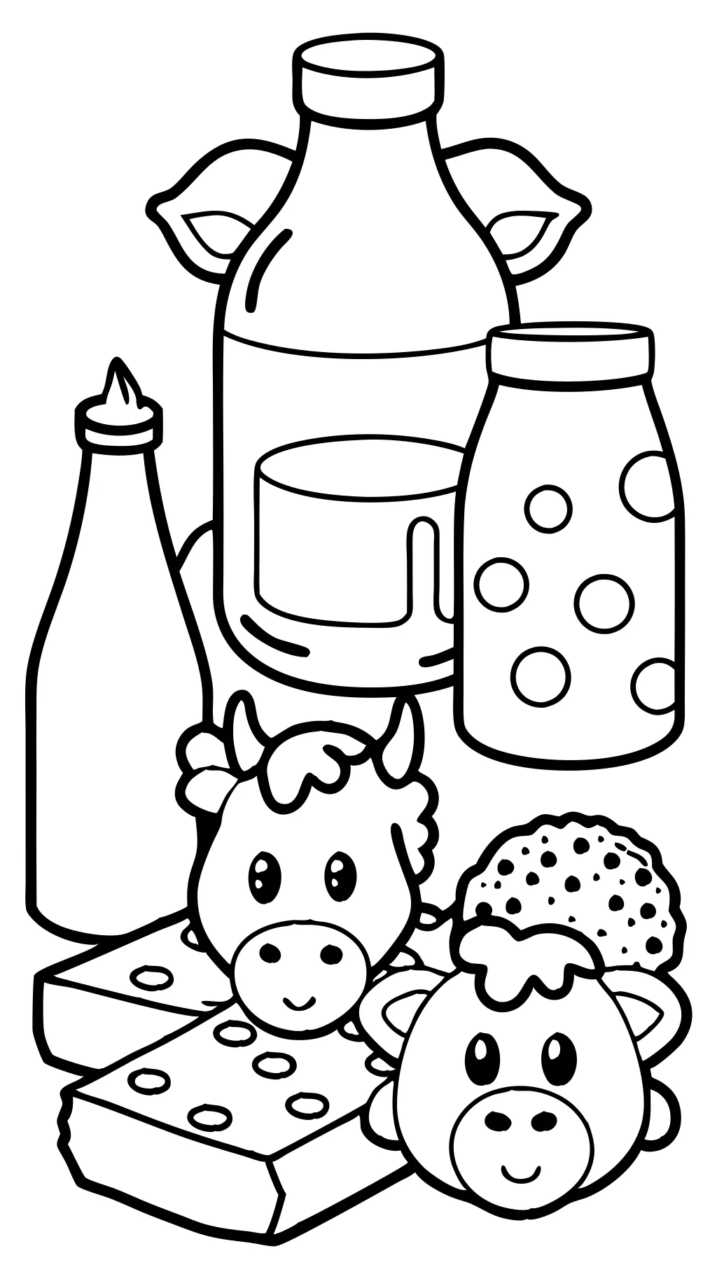 coloring pages of milk